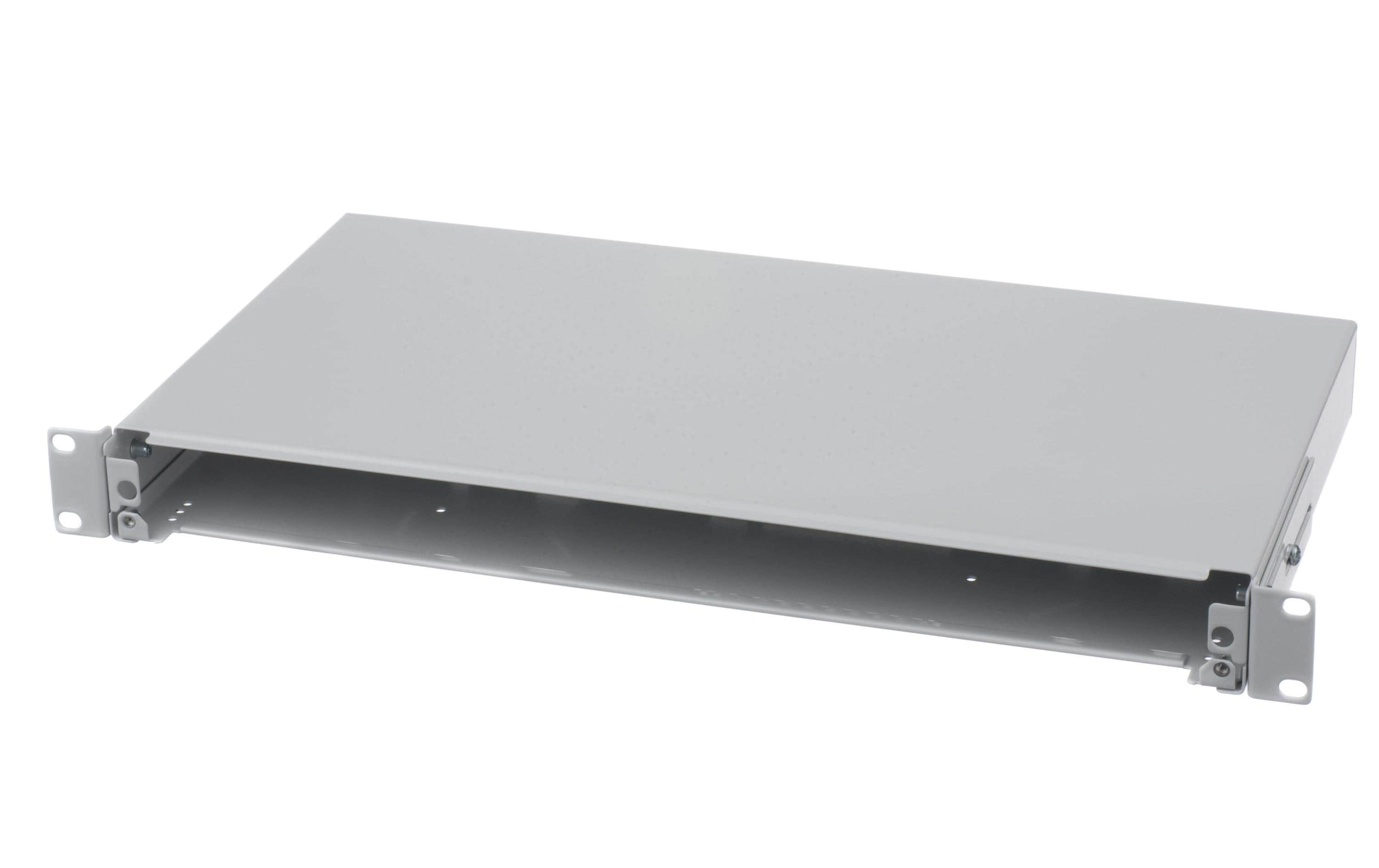 Lightwin LVL GREY PREMIUM 19" LWL Verteilerlade 1HE Leergehäuse Grau
