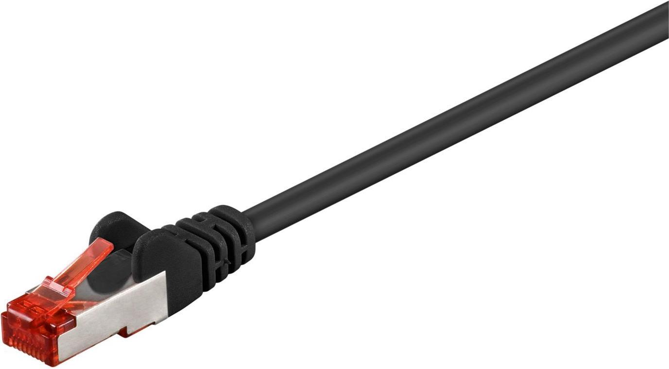 MicroConnect S/FTP CAT6 25m Black LSZH (SSTP625S)