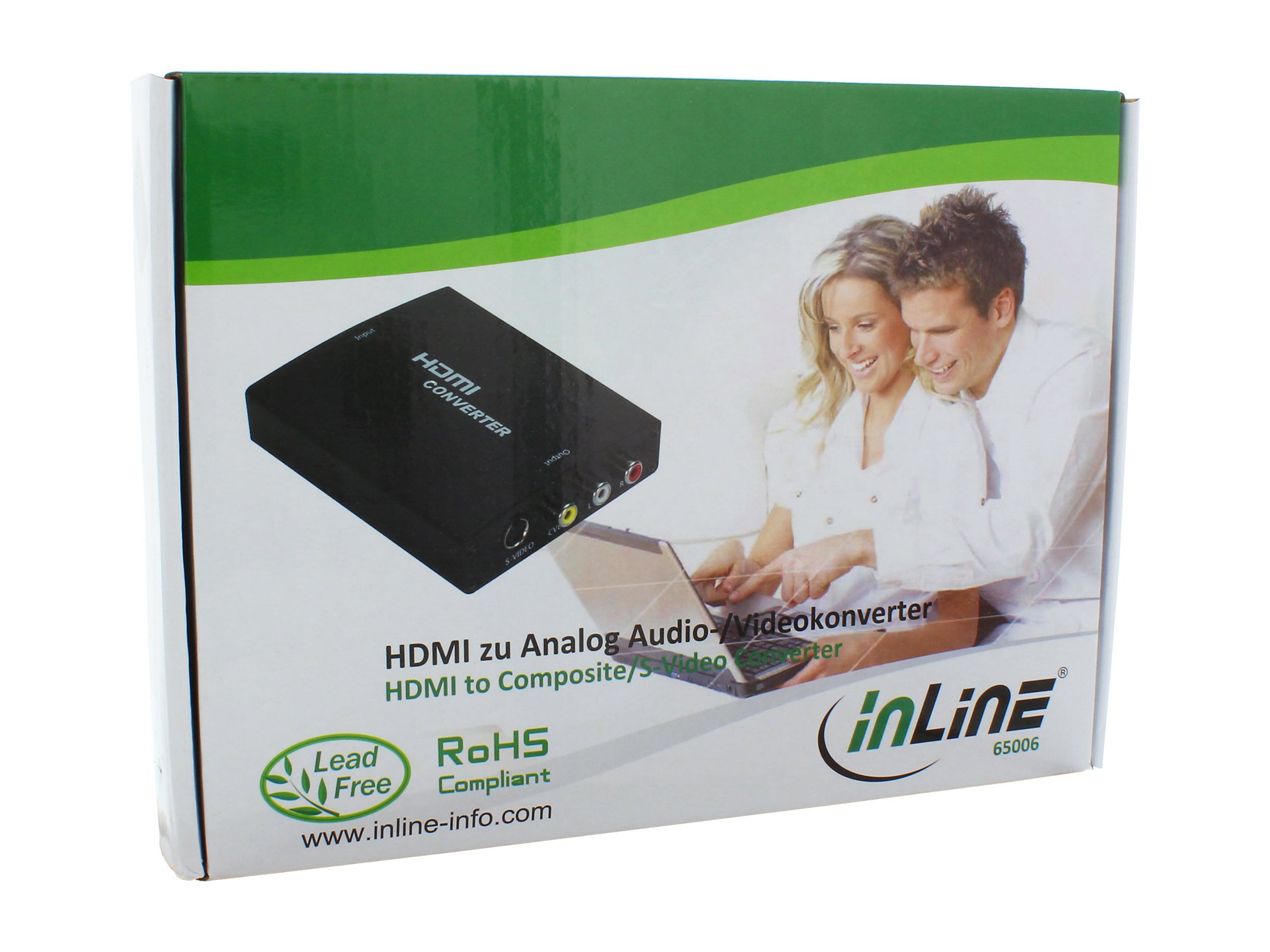 InLine 65006 Videokonverter HDMI zu Composite/S-Video Schwarz