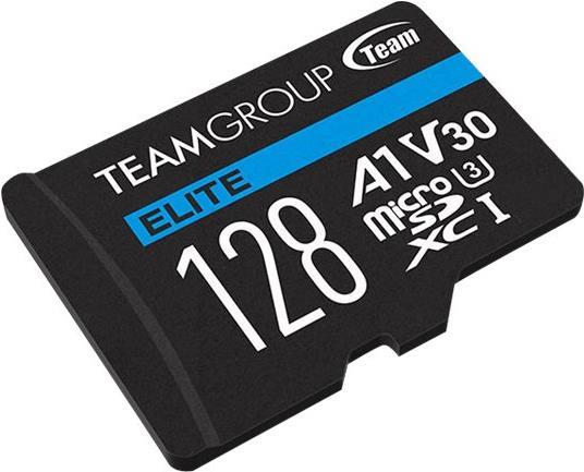 Flash card Micro-SD 128GB-XC Team Elite A1 V30 - Micro SD (TEAUSDX128GIV30A103)