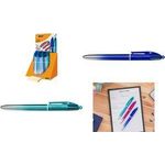 BIC Druckkugelschreiber 4 Colours Smooth Gradient, Display Strichfarben: blau, rot, grün, schwarz, runder Schaft, S, - 1 Stück (524093)