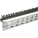 Wirewin High Quality 24-Port Keystone Modul-Leerpanel, 19\", grau, geschirmt Keystone System (WKS PANEL 24)