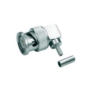 Telegärtner BNC-Kabelwinkelstecker Crimp G07 50 Ohm, löt/crimp, A0503, G07 (RG 316/U)  - 1 Stück (J01000A0010)