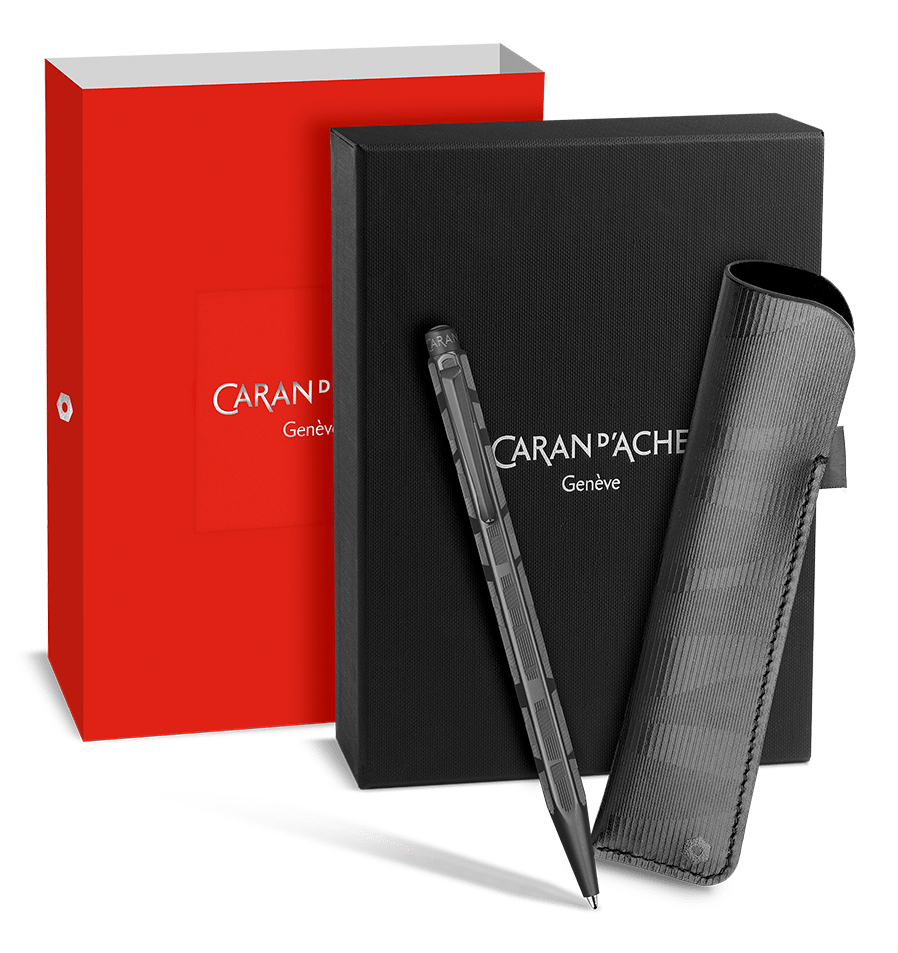 Caran d'Ache Ecridor Black Lines Kugelschreiber Medium Schwarz