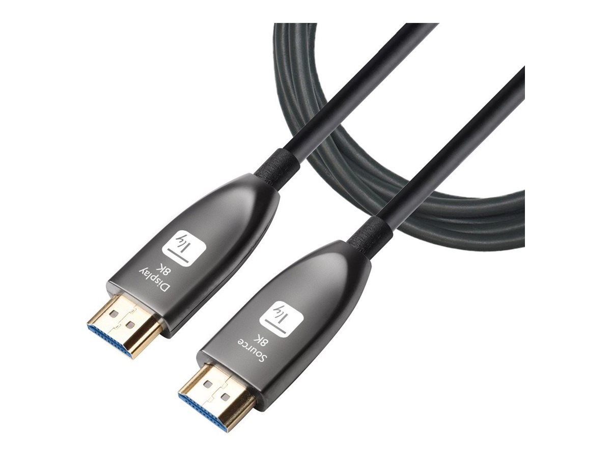Techly HDMI-Kabel 2.1 AOC 15 m 8K 60Hz 48 Gbit/s Schwarz
