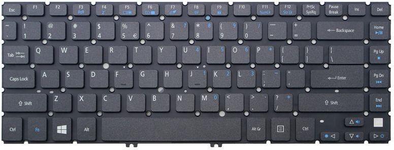 ACER KEYBD.US-INT.103K.WIN8.BLK.W/BLUE.FRA (60.M17N1.027)