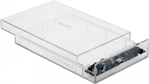 DeLOCK External Enclosure for 3.5" SATA HDD with USB Type-C (42623)