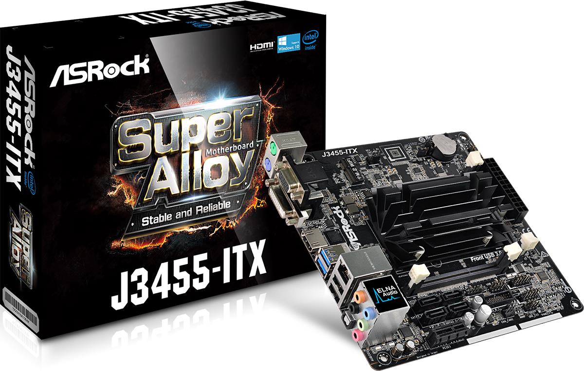 ASRock J3455-ITX Motherboard (90-MXB3W0-A0UAYZ)