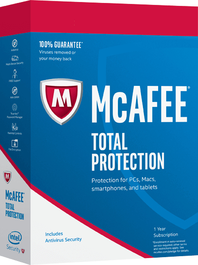 McAfee Total Protection 5 Geräte 1 Jahr Abonnement