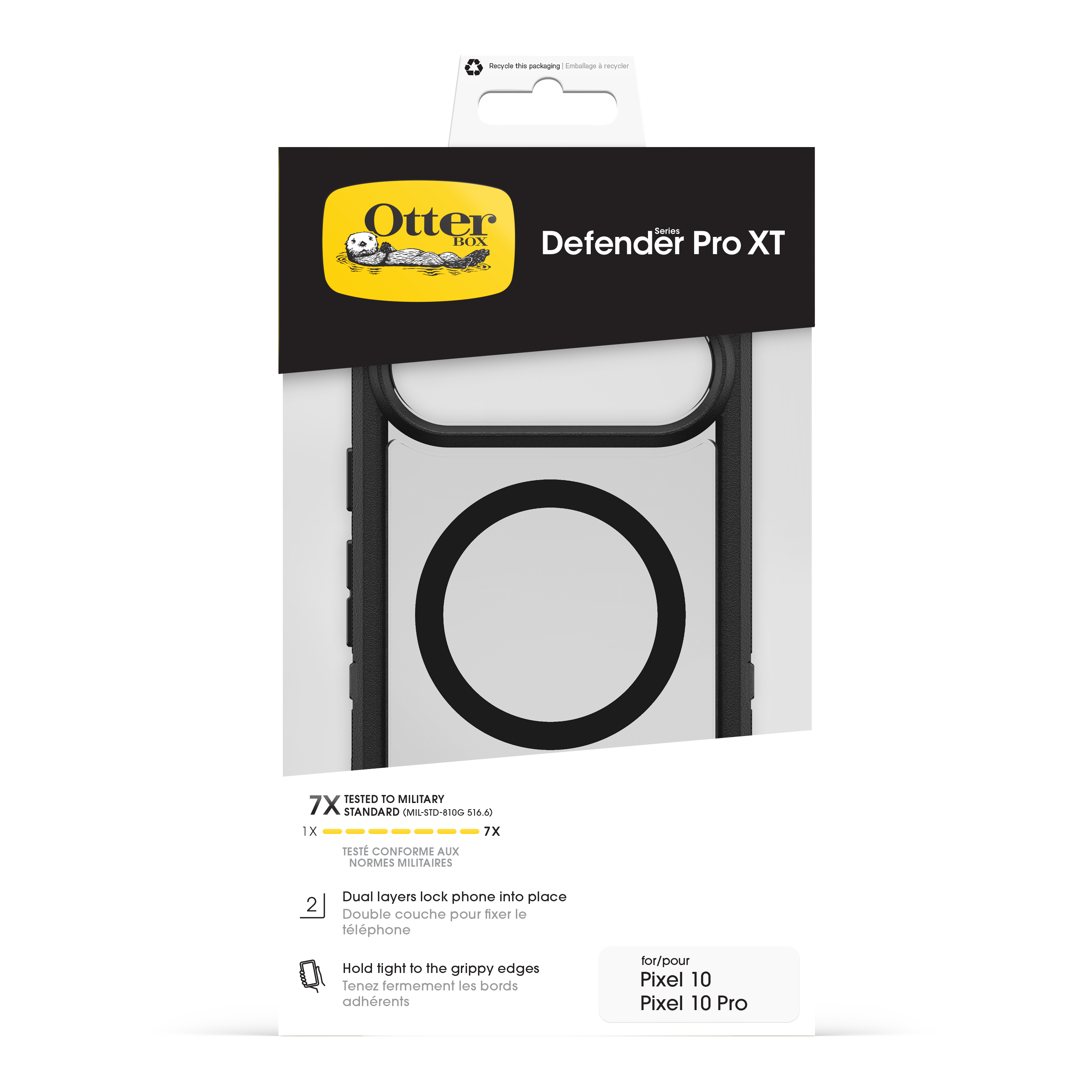 OtterBox Defender Pro XT 6.3" Pixel 10/10 Pro Schwarz, Transparent