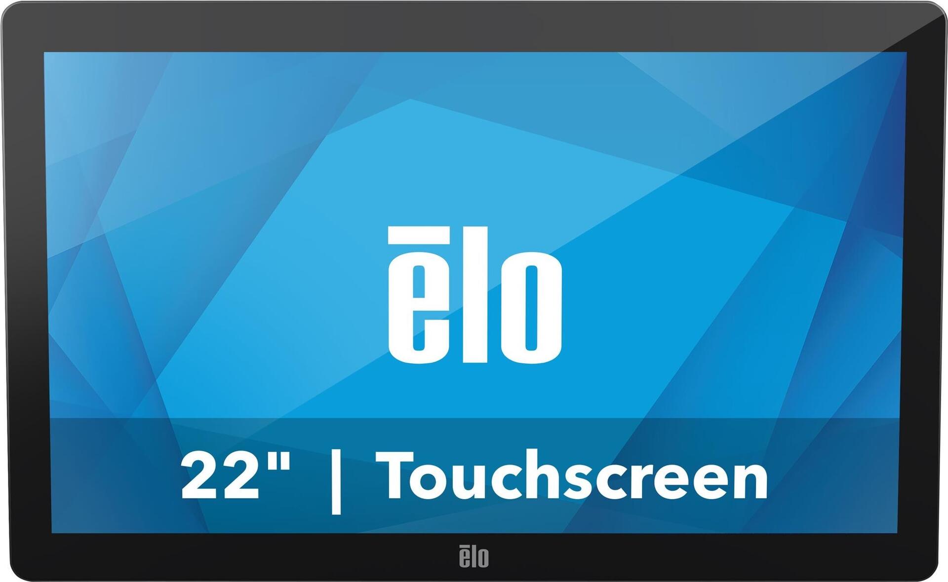 Elo 2202L, ohne Standfuß, 54,6cm (21.5"), Projected Capacitive, Full HD Touchmonitor (16:9), 54,6cm (21.5"), Projected Capacitive, 1920x1080 Pixel, VESA Mount (100x100mm), 25ms, Helligkeit: 240cd, Blickwinkel: 178/178°(H/V), Kontrast: 1000:1, VGA, HDMI, Touchinterface: USB, inkl.: Kabel (USB, VGA, Audio, HDMI), Netzteil (extern), Netzkabel (EU) [Energieklasse F] (E126096)