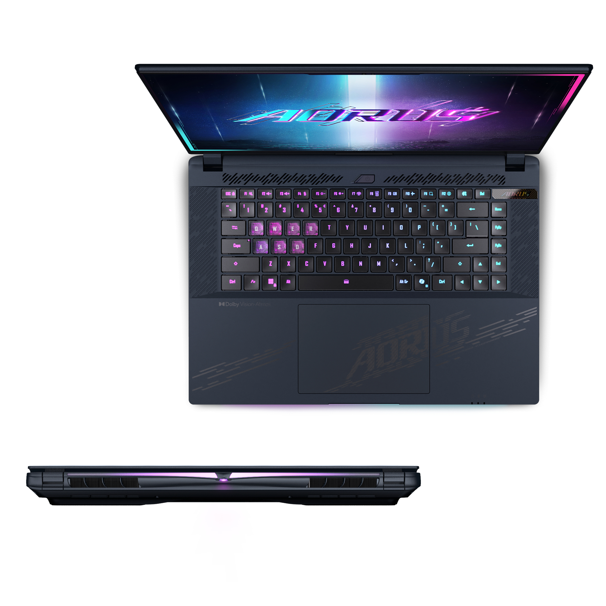 Gigabyte AORUS MASTER 16 BYHC5DEE65SP Gaming-Notebook 16" QHD+ OLED 240 Hz Intel Core Ultra 9 RTX 5080 32 GB RAM 2 TB SSD Windows 11 Pro Dark Tide