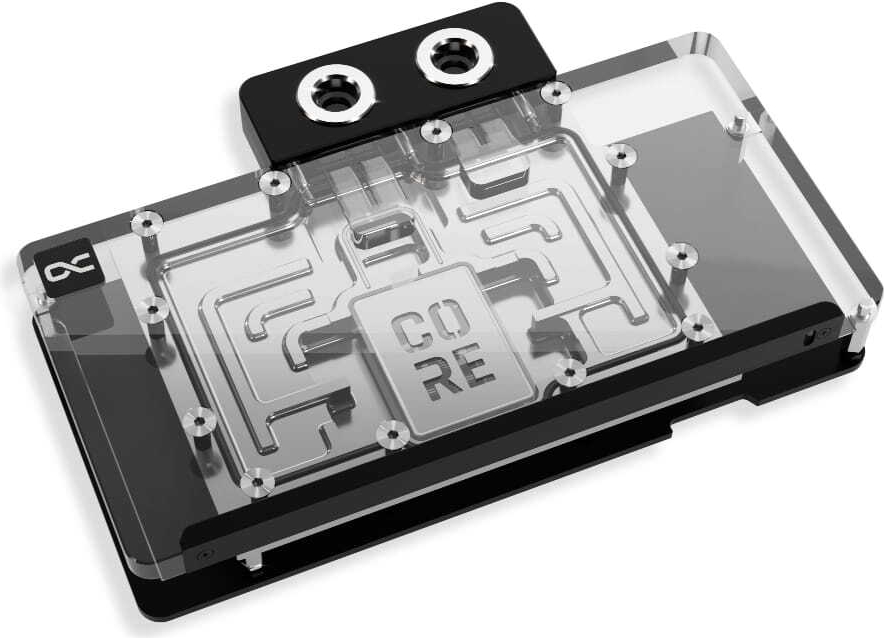 Alphacool Core RX 9070 XT Hellhound+ Pure transparent/chrom inkl. Backplate (14782)