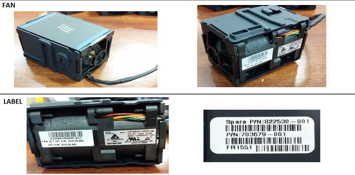 SPS-FAN DL160 GEN8 CAN (822530-001)