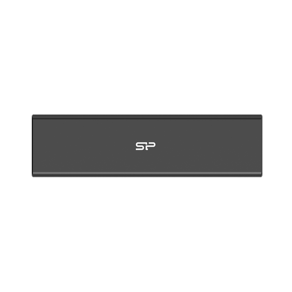 Silicon Power PD60 M.2 NVMe/SATA SSD-Gehäuse USB 3.2 Gen 2 Typ-C Schwarz