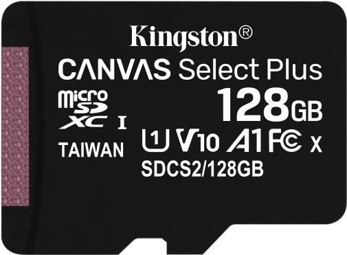 Kingston Technology Canvas Select Plus Speicherkarte 128 GB MicroSDXC Klasse 10 UHS-I (SDCS2/128GB)