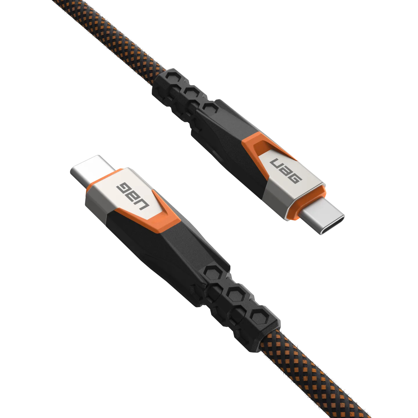 Urban Armor Gear UAG ULTRA Rugged USB-C Kabel 0,75 m USB 3.2 Gen 2x2 Schwarz, Orange