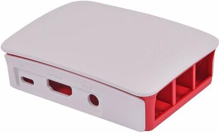 Raspberry Pi Hülle ABS-Kunststoff weiß, Rot TZT 241 AAA-01
