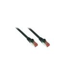 RNS® Patchkabel mit Rastnasenschutz, Cat. 6A, S/FTP, PiMF, halogenfrei, 500MHz, schwarz, 0,5m, Good Connections (8060-H005S)