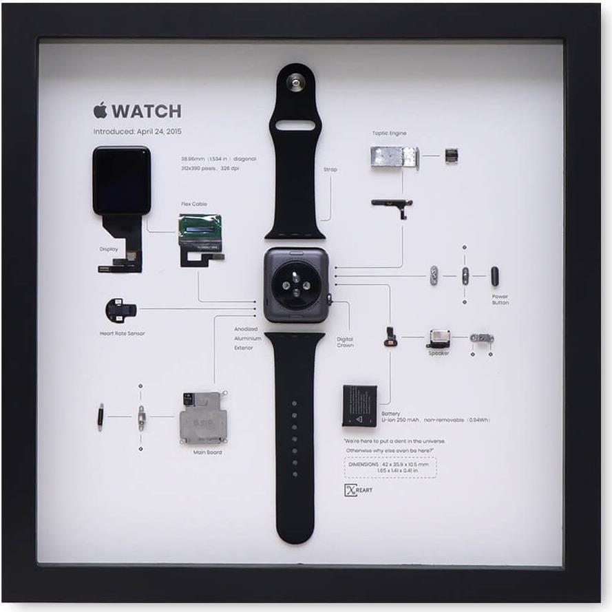 Xreart Zerlegte Watch im Bilderrahmen | Apple Watch 1 | HKAPW01 (HKAPW01)