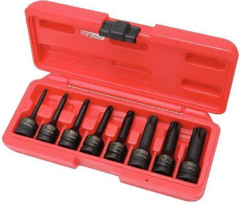 KS TOOLS 1/2" Kraft-Bit-Stecknuss-Satz TX, 8-tlg., T30-T80 (911.0901)