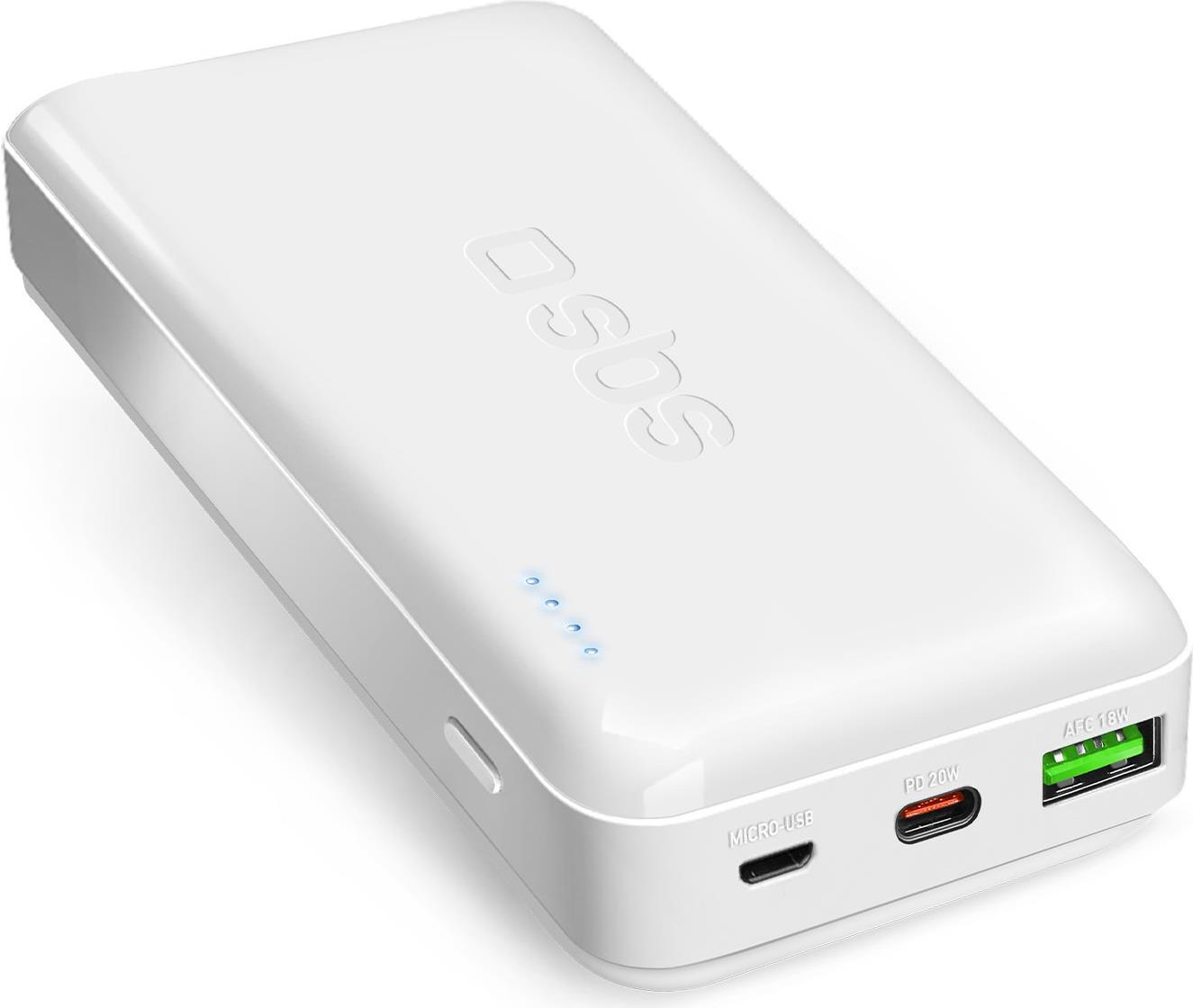 SBS TTBB20000PD20W Powerbank 20000 mAh Weiß (TTBB20000PD20W)