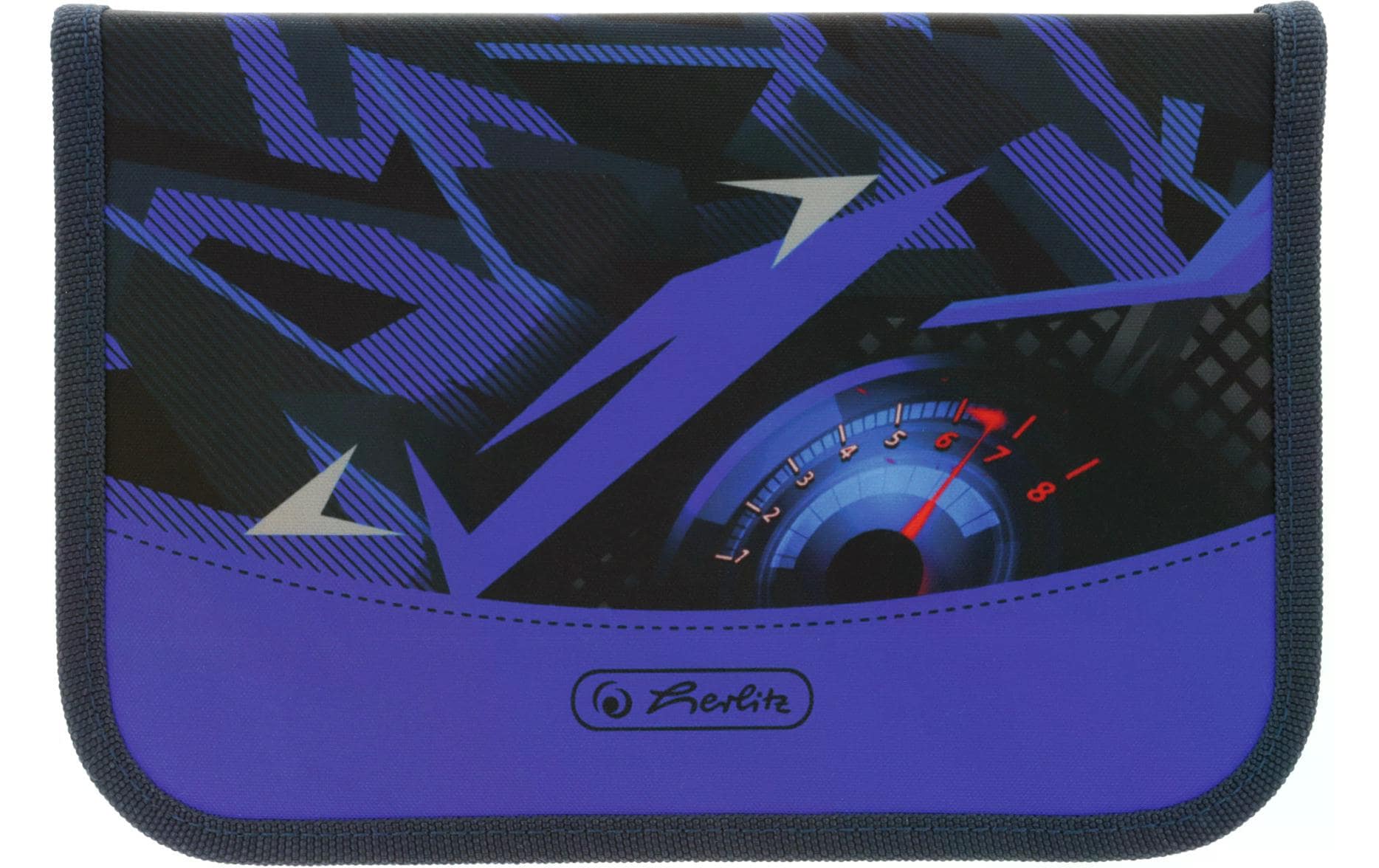 Herlitz Schüleretui High Speed 31-teilig Polyester Blau/Rot