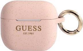 Guess Silicone Cover Glitter für Apple Airpods 3 - pink (GUA3SGGEP)
