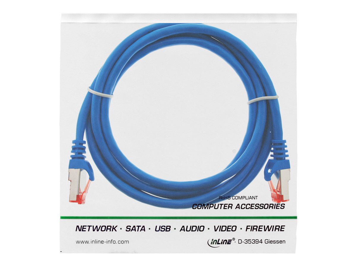InLine Patchkabel Cat.6 S/FTP 1,5 m Blau