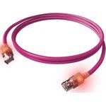 ZVK EasyLan KupferPatchkabel Kat6A LED Kat 6A gesch.violett 3,0m CS1OVADAD0030 (CS1OVADAD0030)
