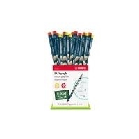STABILO Bleistift EASYgraph, 36er Karton-Display aus Karton, Härtegrad: HB, blau lackeirt mit rutschfesten - 1 Stück (F44292)
