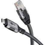 Goobay 70754 Netzwerkkabel Schwarz - Silber 10 m Cat6 F/UTP (FTP) (70754)