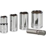 kwb 105000 Steckschlüsseleinsatz 7 mm, 8 mm, 10 mm, 13 mm 5teilig 1/4 (6.3 mm) (105000)