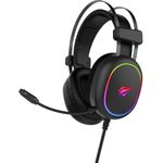 Havit GAMING HEADPHONE RGB BLACK 2016D Kopfhörer Verkabelt Kopfband Schwarz (H2016d)