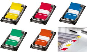 sigel Haftmarker "Z-Marker" Film Color-Tip, rot, 50 Blatt 25 x 43 mm, im Spender, maße Spender: 39 x 69 mm (HN491)
