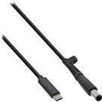 InLine® USB Typ-C zu HP Notebook (rund/groß) Ladekabel, 2m (26673)