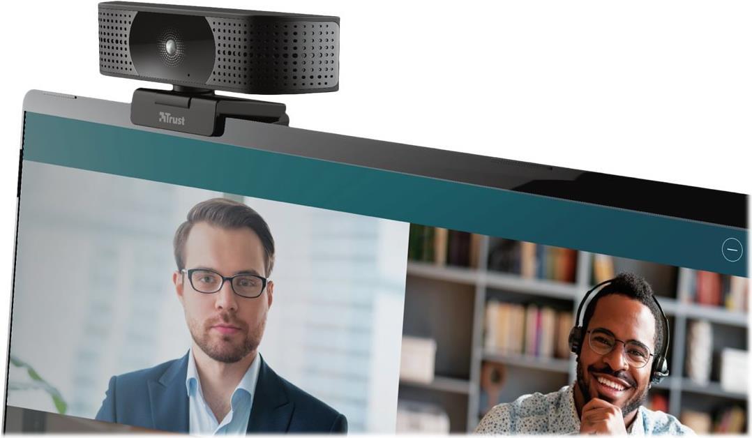 TRUST Teza 4K Ultra HD Streaming-Webcam, Autofokus, Dual-Mikrofon, Dreibeinstativ incl. (24280)
