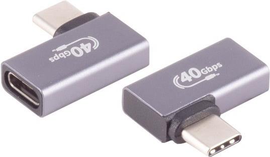 S/CONN maximum connectivity USB-C® Adapter, 4.0, 90° Winkel links/rechts, Pro (13-60001)