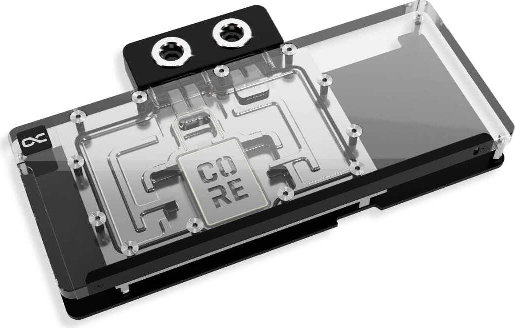 Alphacool Core RX 9070 XT Mercury transparent/chrom inkl. Backplate (10289) (geöffnet)