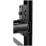 InLine® Premium Aluminium Wandhalterung, für Flach-TV (37-80"), max. 70kg, schwarz (23118B)
