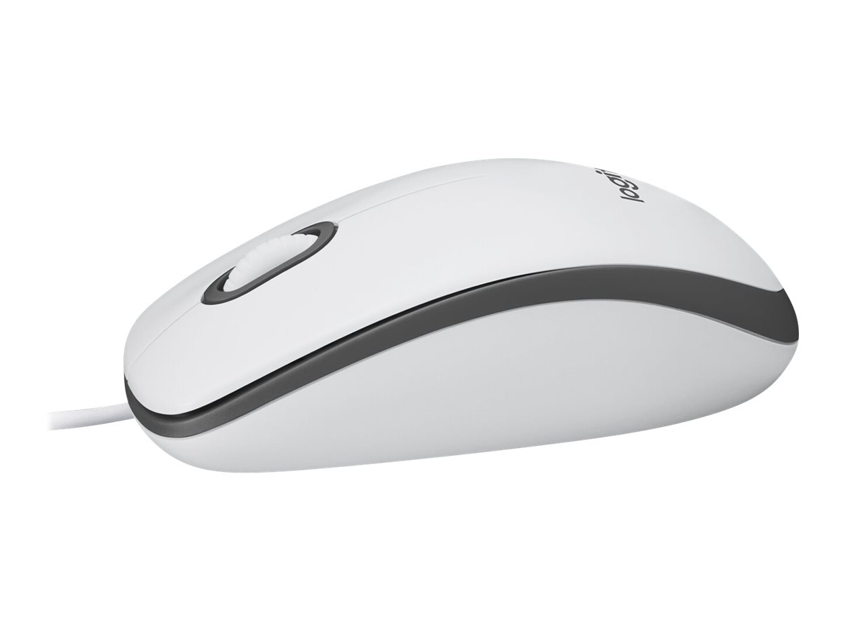 Logitech M100 Maus USB Weiß