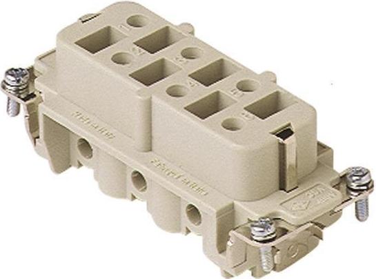 ILME Buchseneinsatz Gr.77.27 CPF 06 6P+PE Silber Schraub. 35A 400/690V 1 (CPF06)