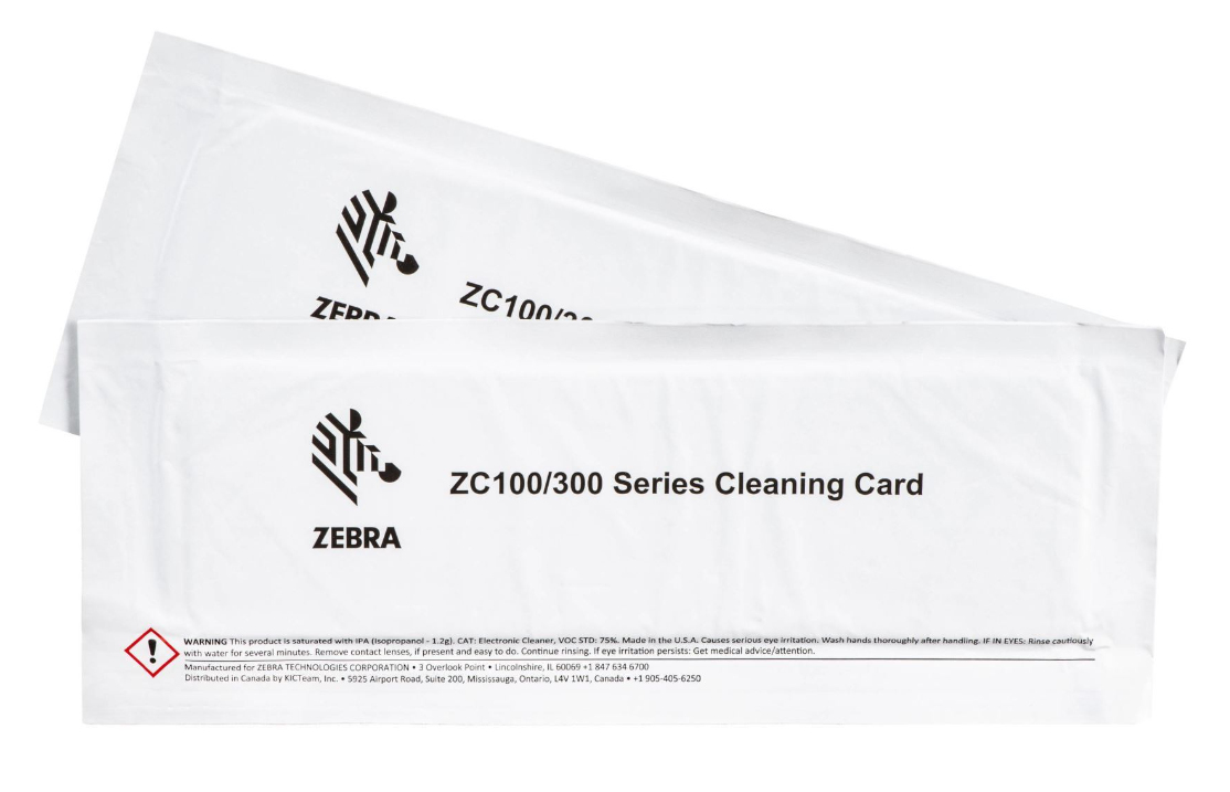 Zebra 105999-310-01 Druckerreinigungskarte 2 Stück Weiß