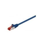 Wentronic Goobay CAT 6 Patchkabel, S/FTP (PiMF), Blau, 0.25 m - CCA Kupfergemisch (95452)