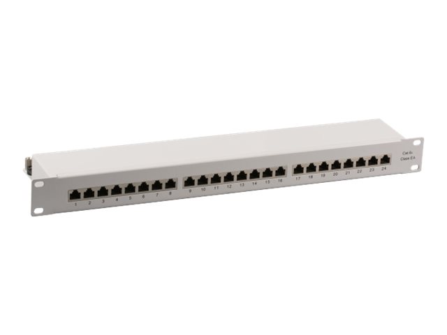 EFB-Elektronik Patchpanel STP 24x RJ45 CAT 6a 19" 1HE Schwarz
