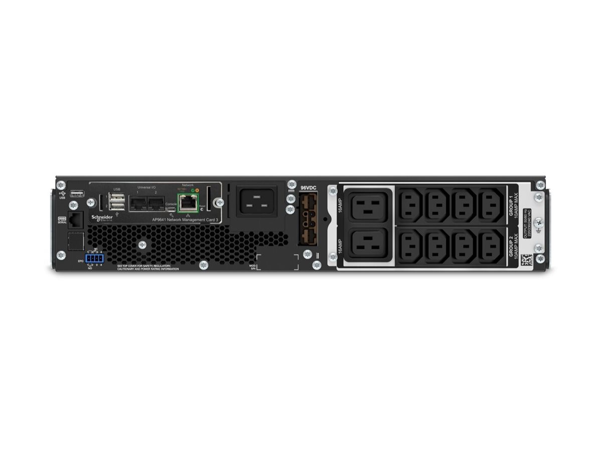 APC Smart-UPS SRT 3000VA RM 230V Network SRT3000RMXLI-NC Schwarz