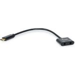 Equip 133469 Audio-Kabel 0,15 m USB C 2 x 3.5mm Schwarz (133469)