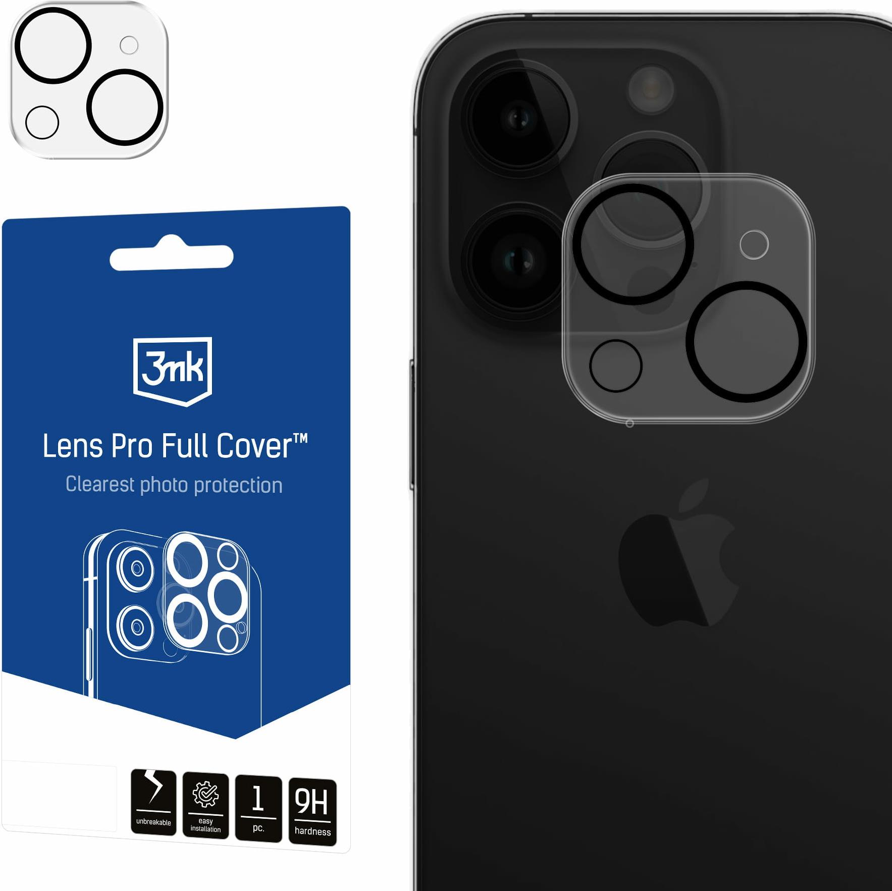 3mk Lens Pro Full Cover pro Apple iPhone 15 / iPhone 15 Plus (5903108527880)