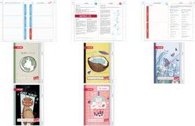 ROTH Hausaufgabenheft Teens für clevere Faule "Calm... Butterfly", Format: DIN A4, 148 x 210 mm, 1 Woche / 2 Seiten - 1 Stück (89514)