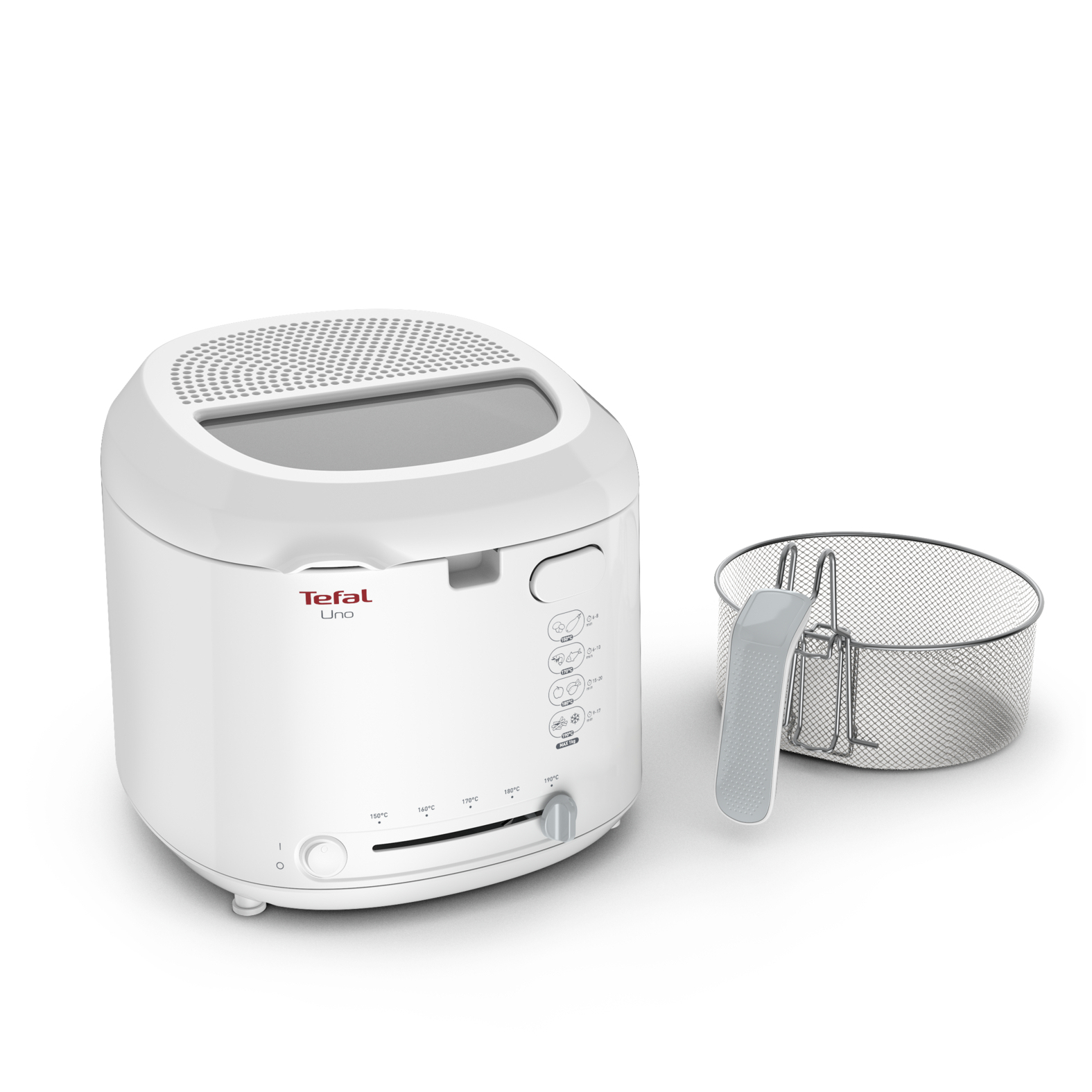 TEFAL Uno FF2031 Fritteuse 1 kg 1,8 l Weiß
